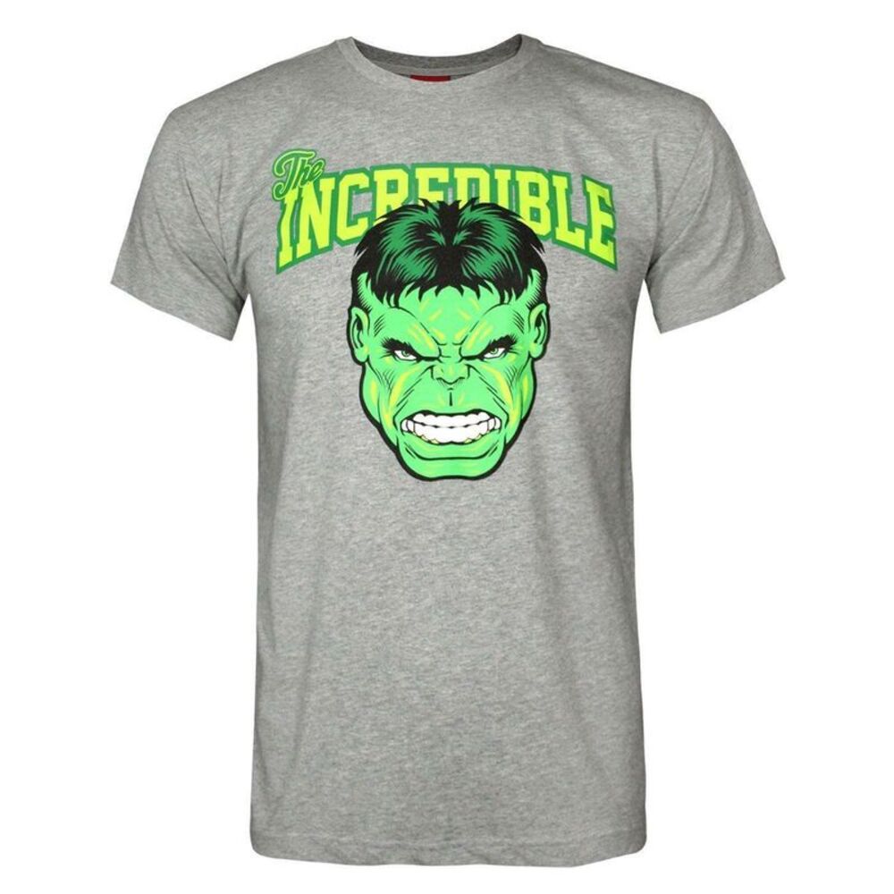 Hulk Mens Incredible Logo T-Shirt / Gray